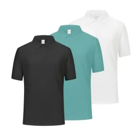 3 Pcs Quick-Drying Polo Shirts for Men