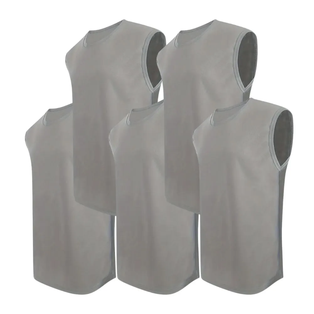 5 Pcs Men's Quick Dry Sleeveless Shirts