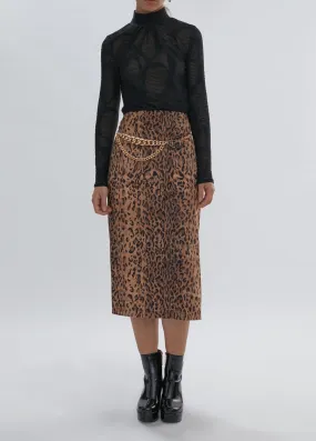 Animal print skirt