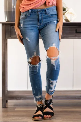 Avery Mid Rise Ankle Skinny