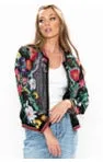 Belleza Embroidered Jacket-Black