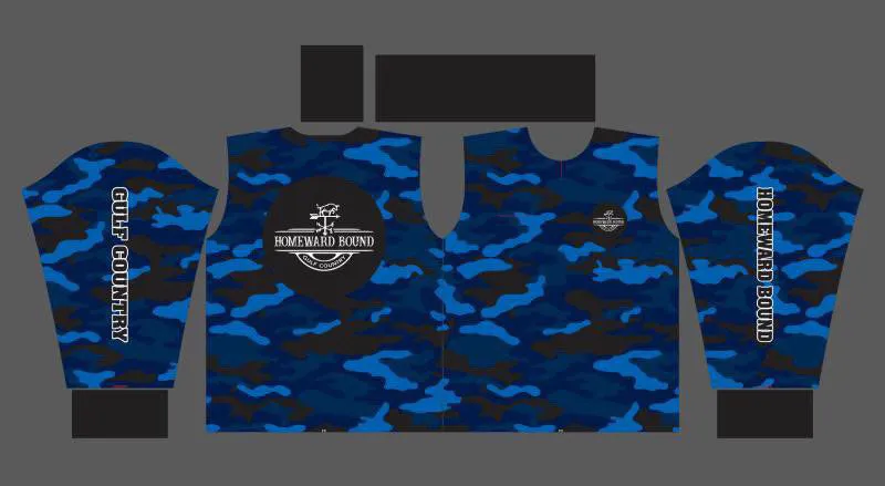 Blue Camo- HBGC Fishing Shirt