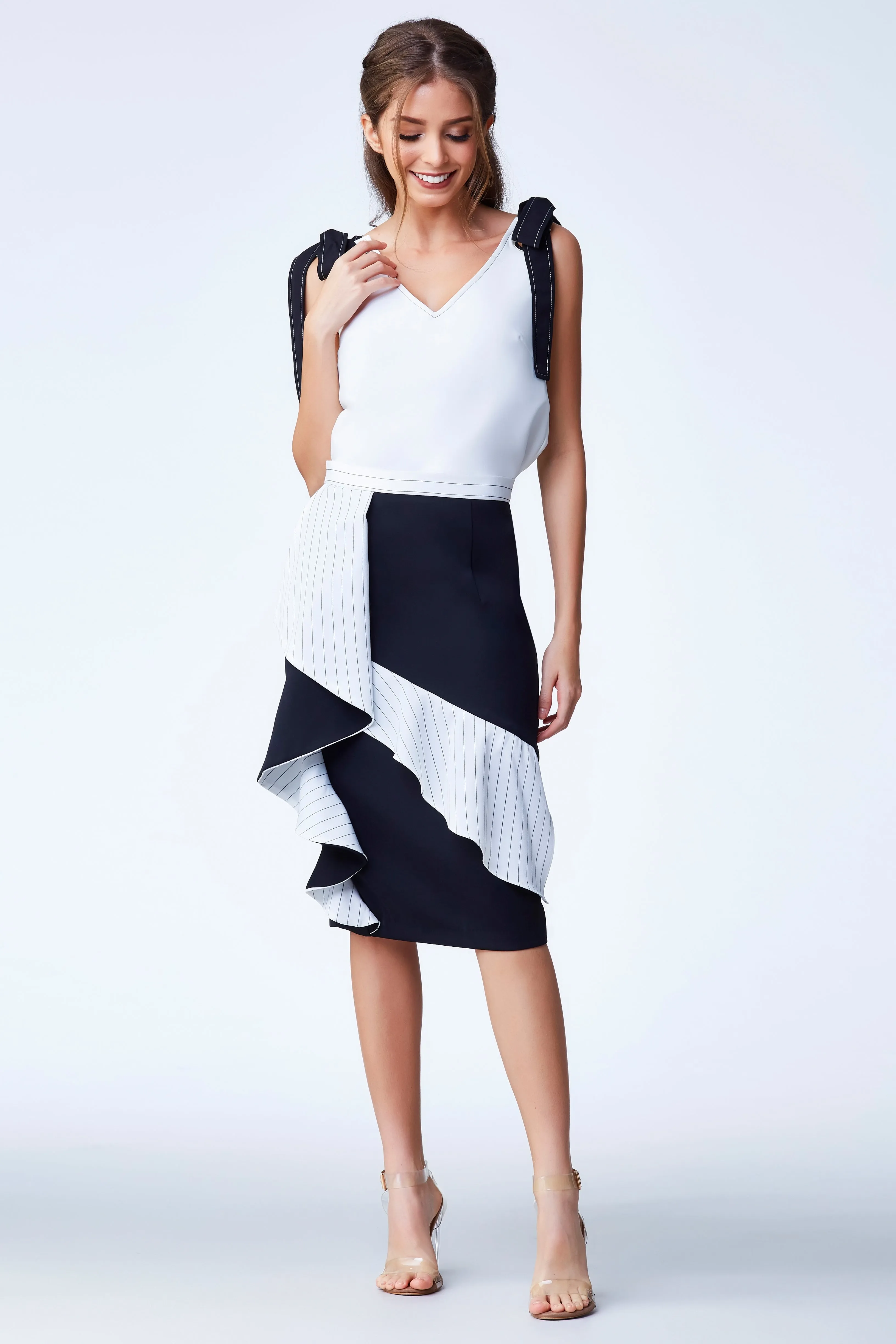 Cruise'18 Pencil Skirt - Black/White