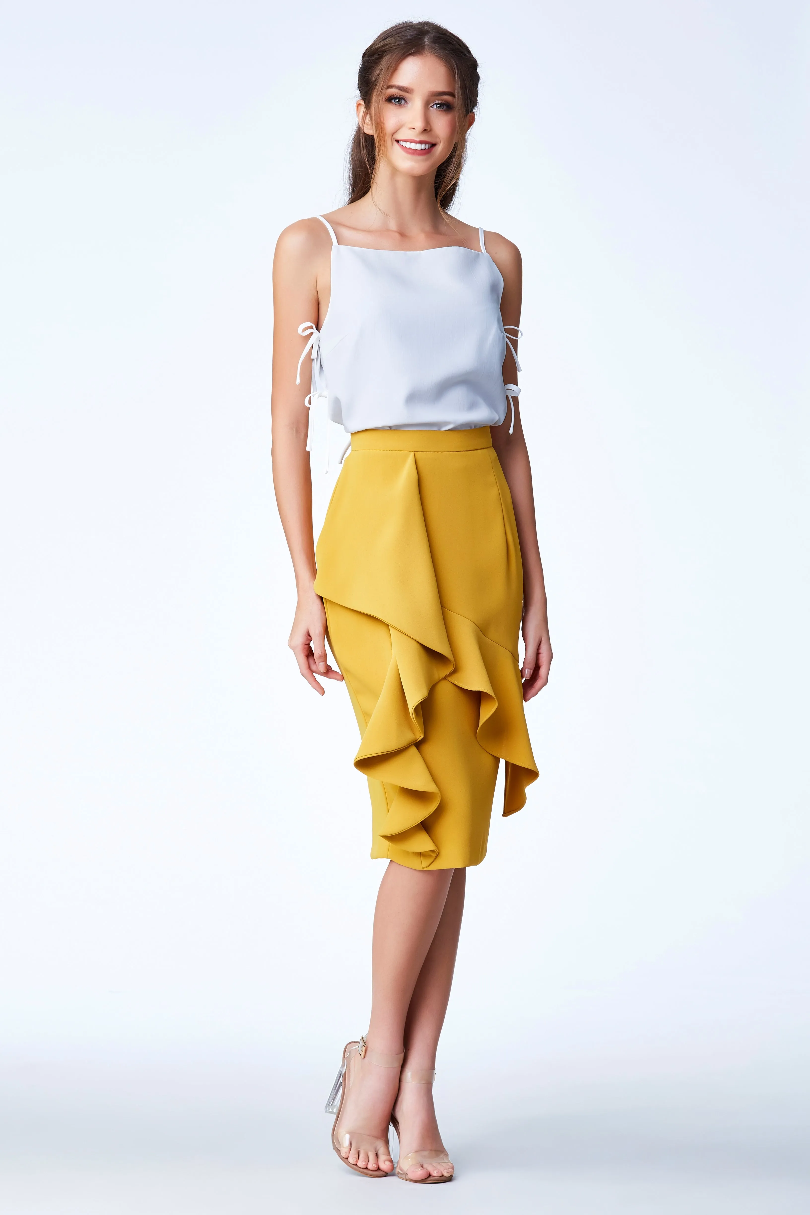 Cruise'18 Pencil Skirt - Mustard