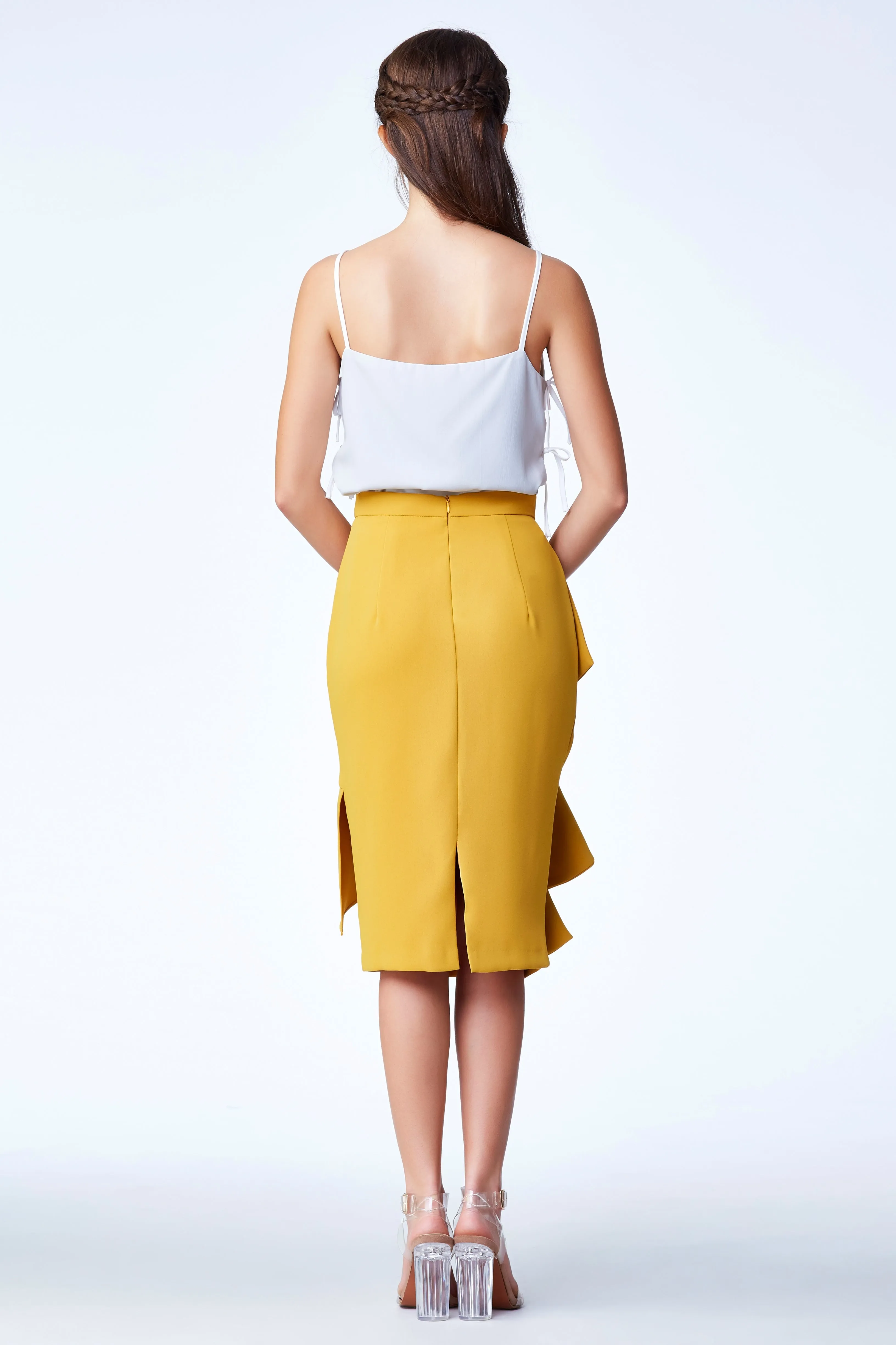 Cruise'18 Pencil Skirt - Mustard