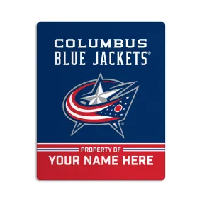 Custom Columbus Blue Jackets "Property of" Door Sign - 8"x10"