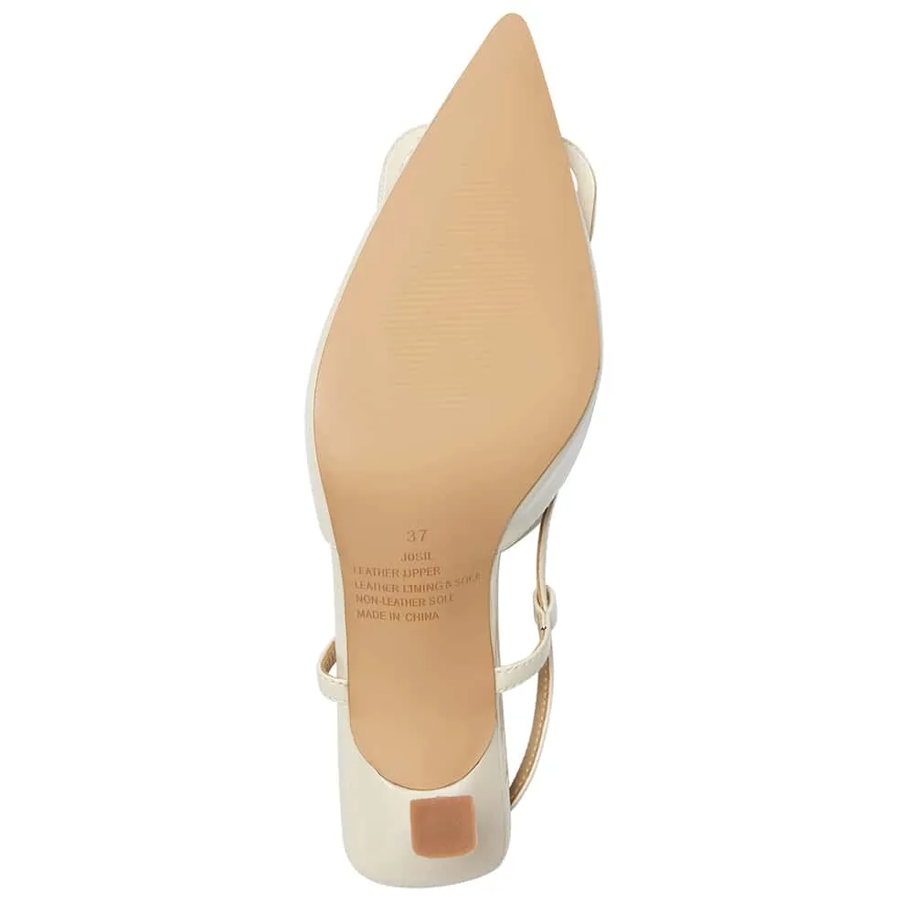 Josie Heel in Bone Patent