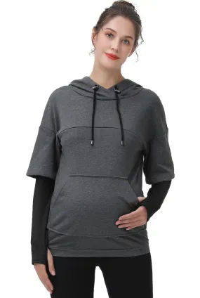 Kimi   Kai Maternity "Bobo" Nursing Performance Hoodie