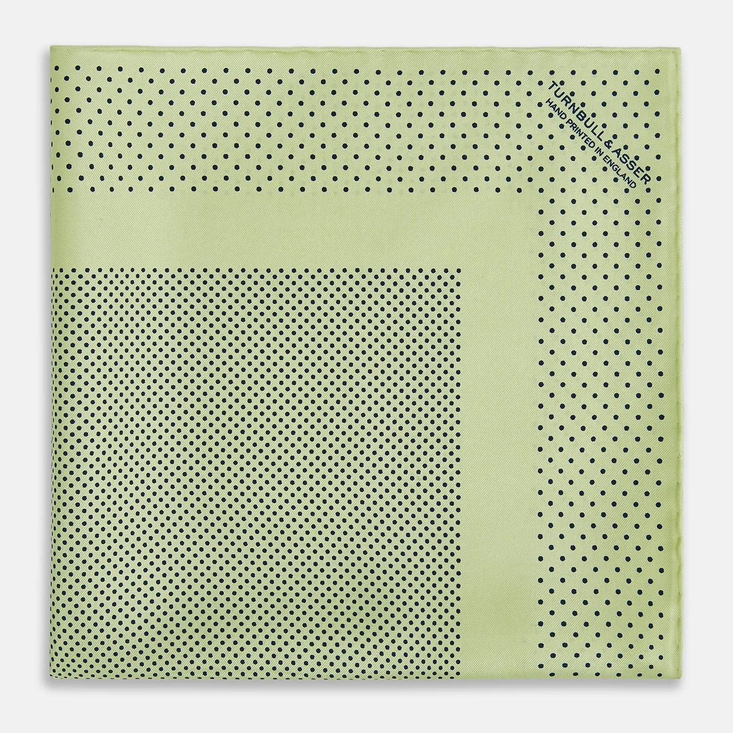 Melon Green Dot Silk Pocket Square