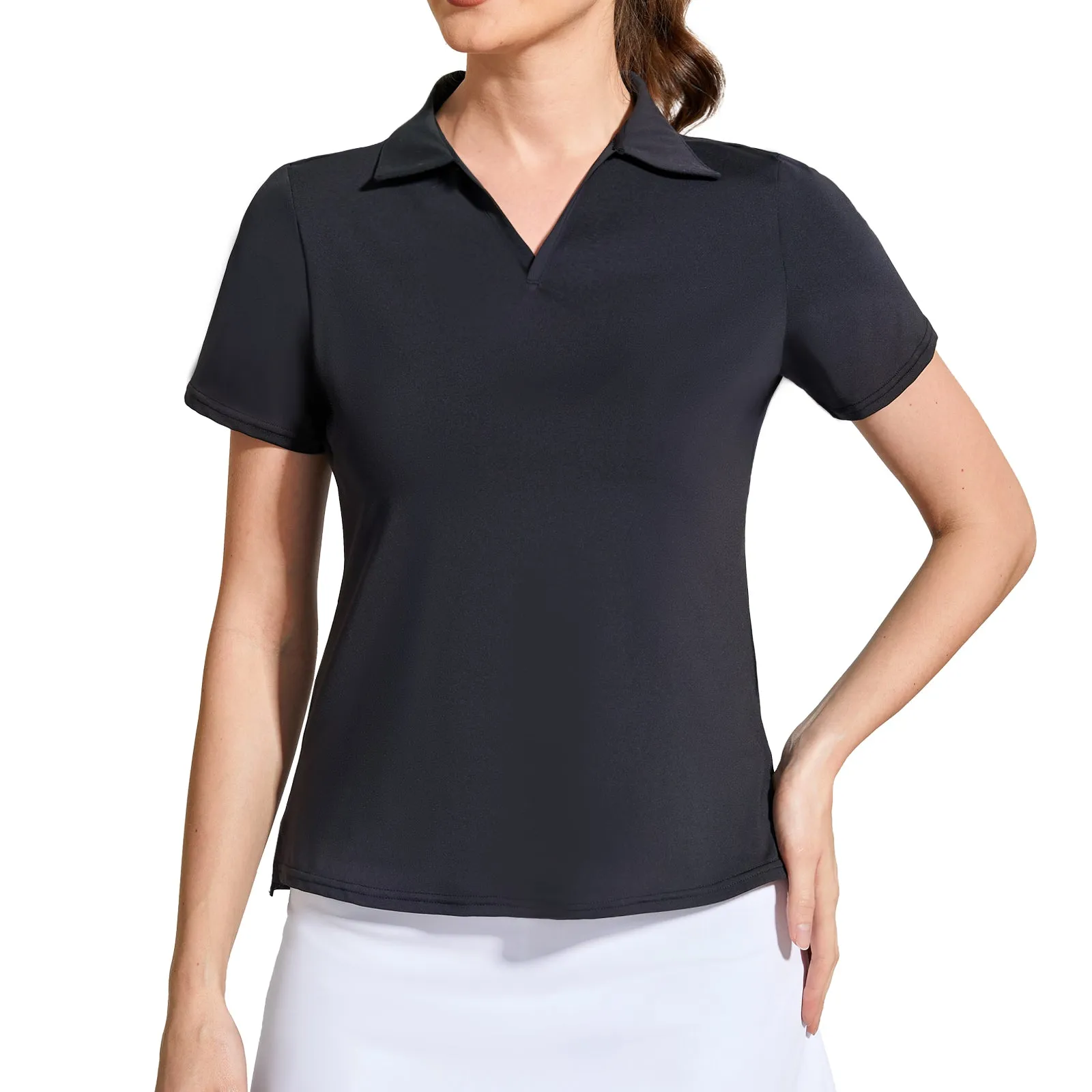 MOTEEPI Women's Short Sleeve Quick Dry Golf Shirt