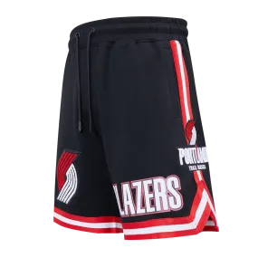 NBA PORTLAND TRAIL BLAZERS CLASSIC CHENILLE MEN'S SHORT (BLACK)