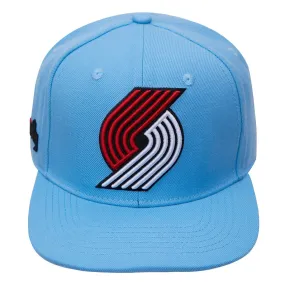 NBA PORTLAND TRAIL BLAZERS CLASSIC LOGO UNISEX SNAPBACK HAT (UNIVERSITY BLUE)