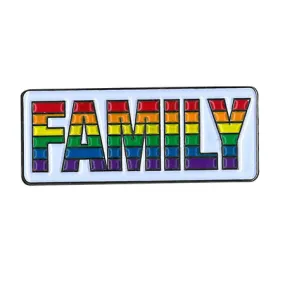 Rainbow "Family" Enamel Pin