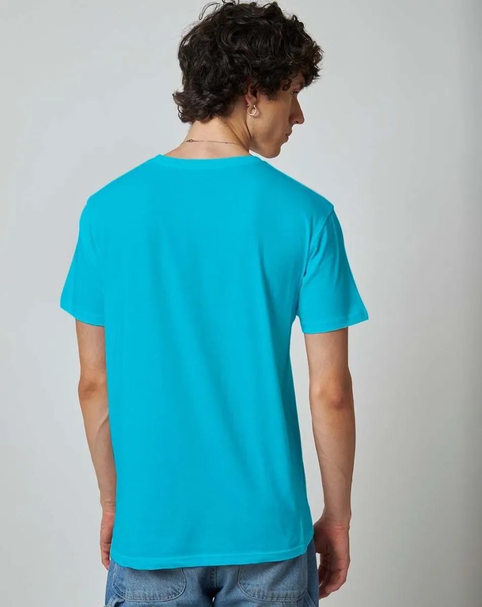 Sky Blue Plain T-shirt