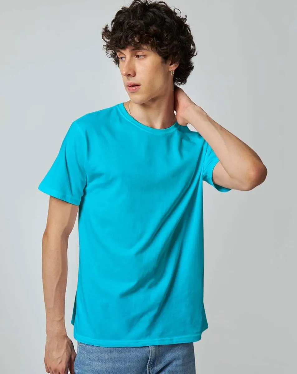 Sky Blue Plain T-shirt