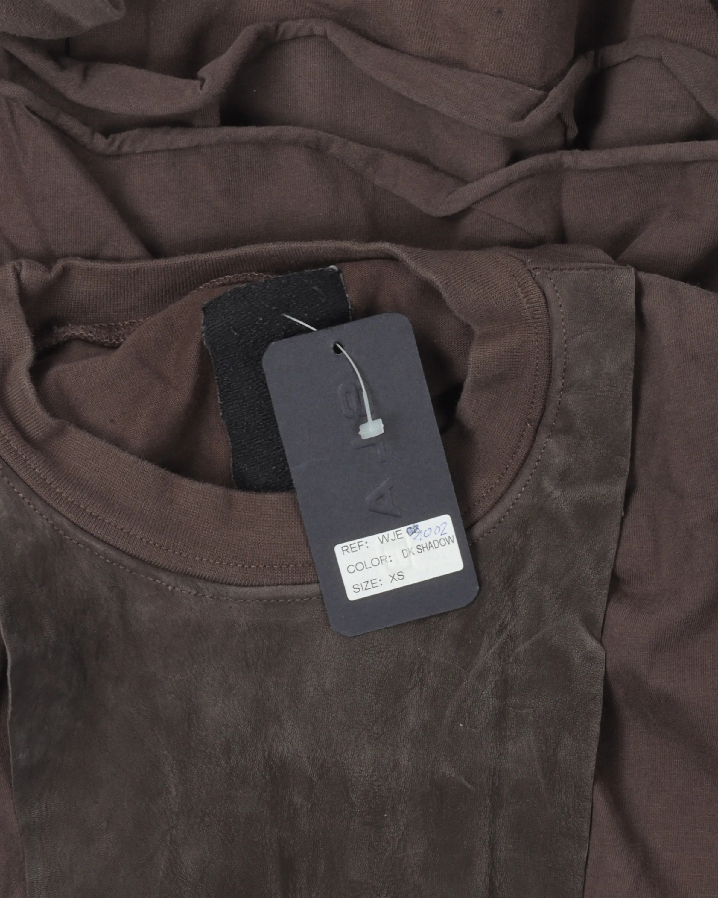 SLAB Leather Layered Crewneck