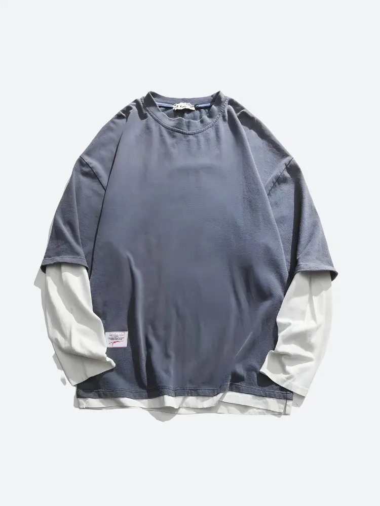 Soft Boy Layered Sleeve Sweatshirt