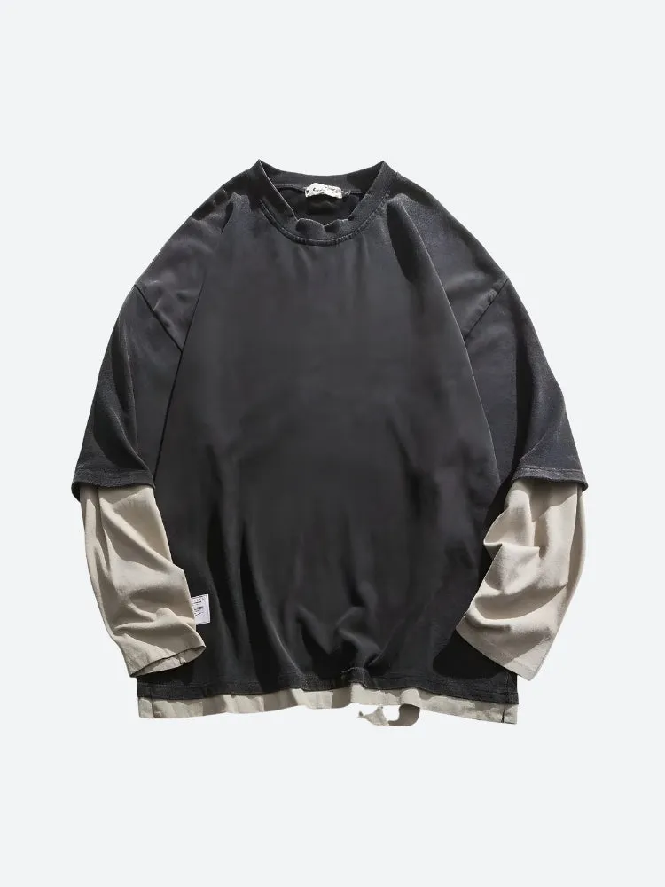 Soft Boy Layered Sleeve Sweatshirt