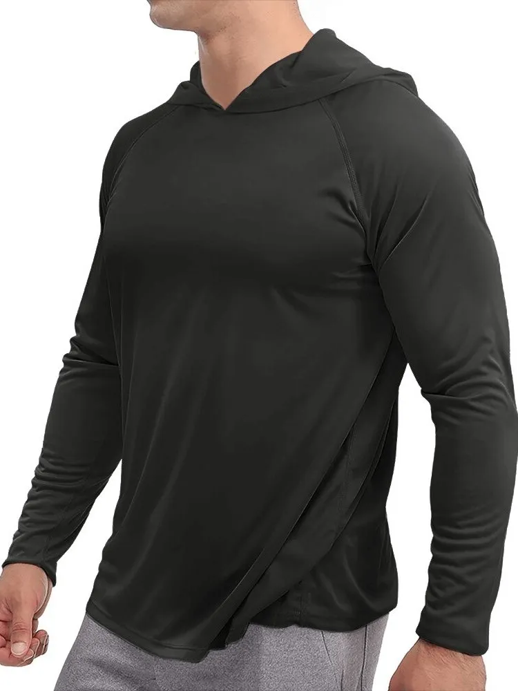 Sports Lightweight Quick-Dry Men's Long-Sleeve Hooded Shirts - SF0382