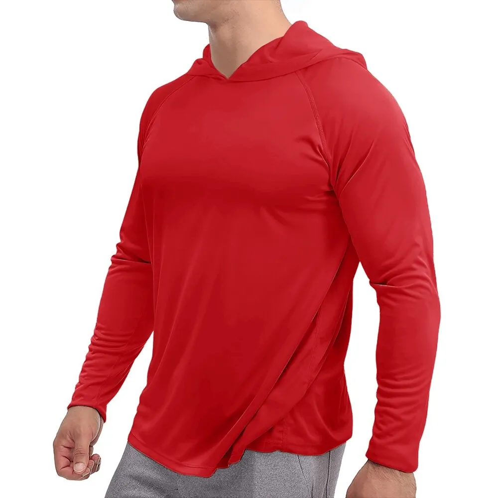 Sports Lightweight Quick-Dry Men's Long-Sleeve Hooded Shirts - SF0382