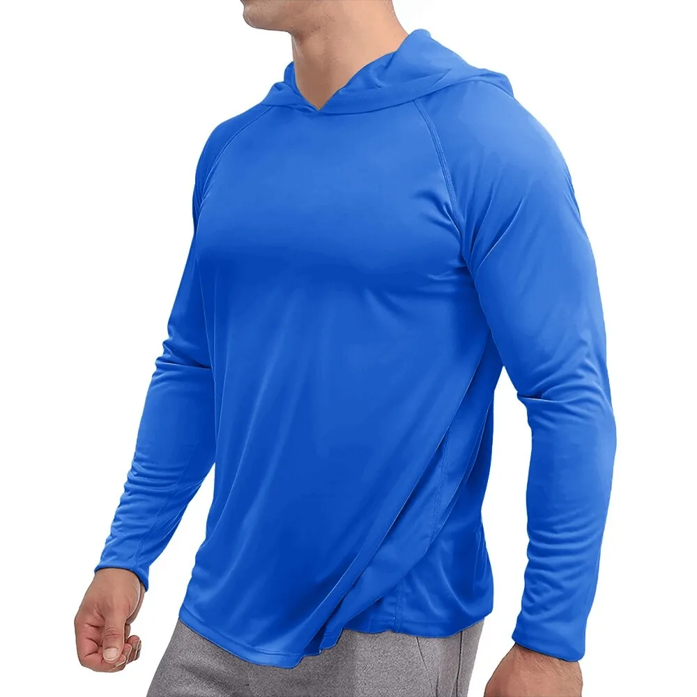 Sports Lightweight Quick-Dry Men's Long-Sleeve Hooded Shirts - SF0382