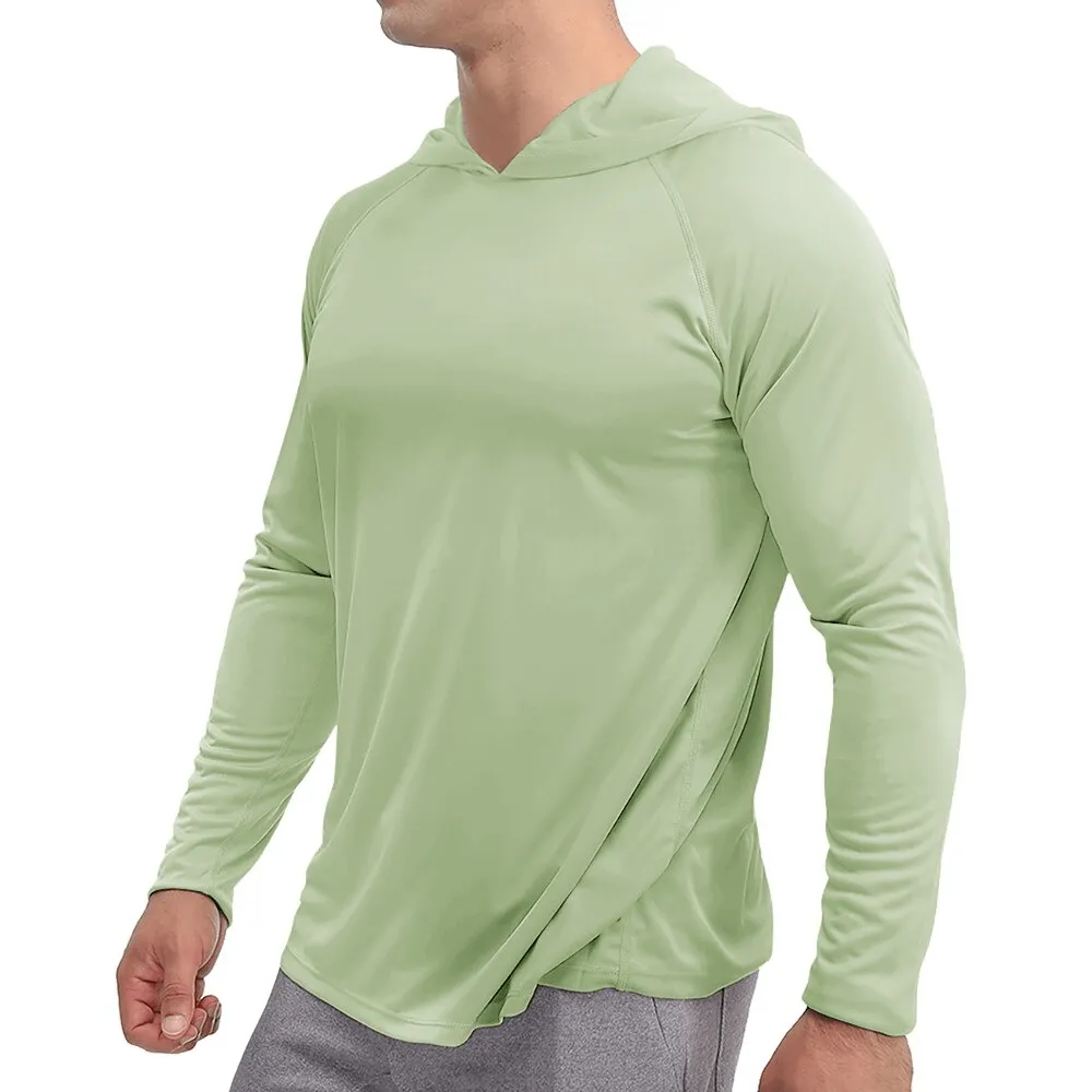 Sports Lightweight Quick-Dry Men's Long-Sleeve Hooded Shirts - SF0382