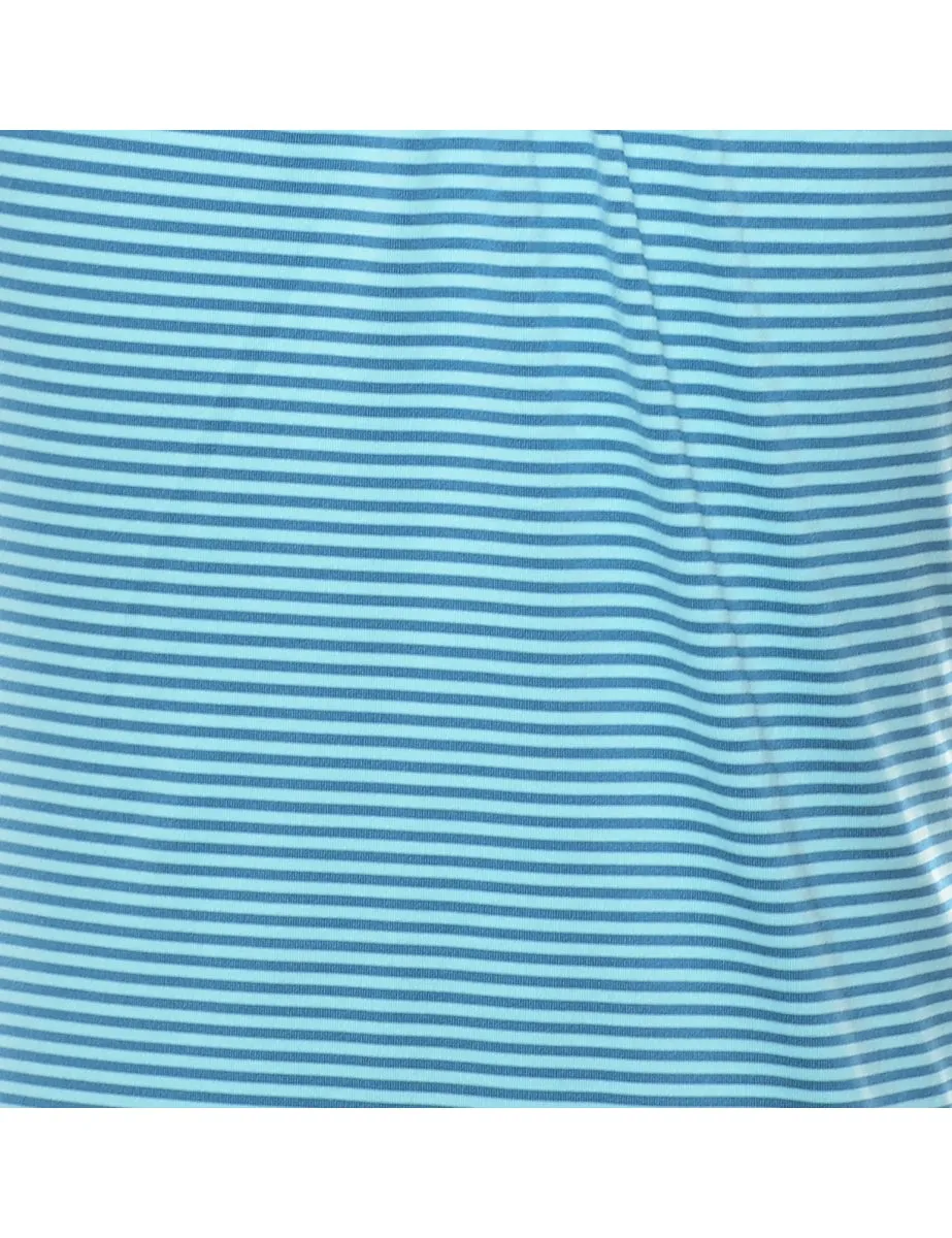 Striped Plain T-shirt - M