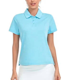 Women's Slim Fit Quick-Dry Athletic Polo Shirt-ZPK008250