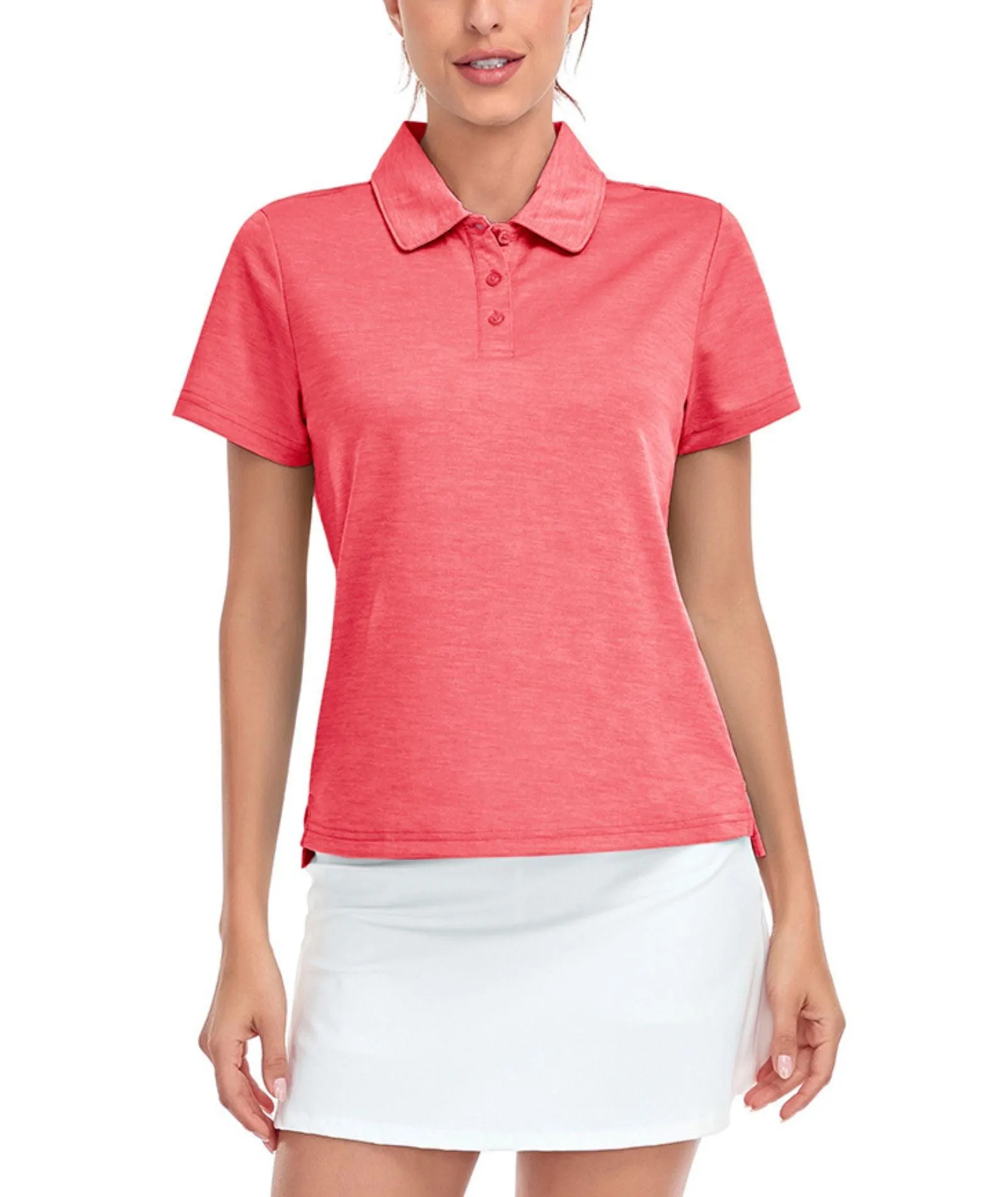 Women's Slim Fit Quick-Dry Athletic Polo Shirt-ZPK008250