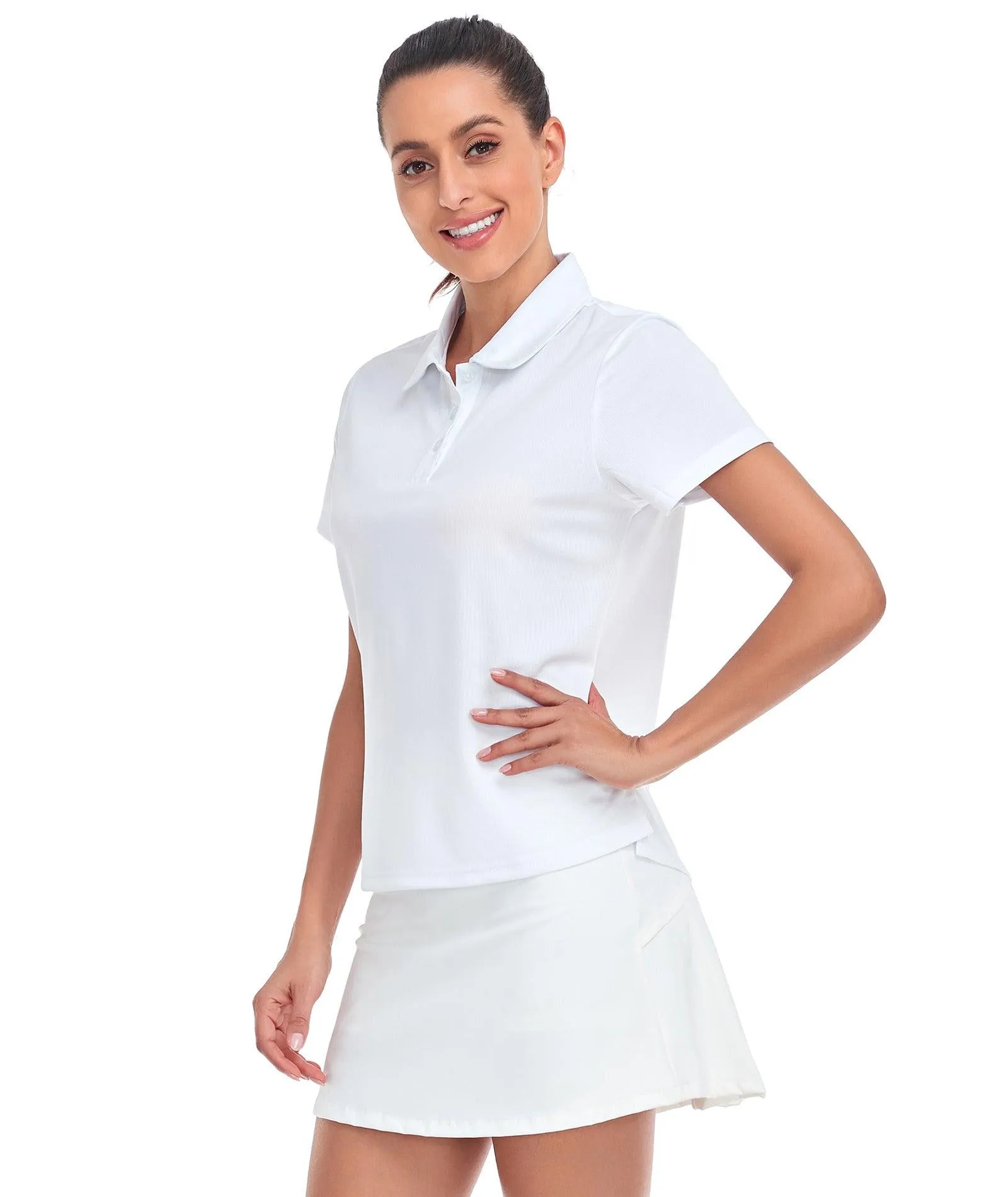 Women's Slim Fit Quick-Dry Athletic Polo Shirt-ZPK008250