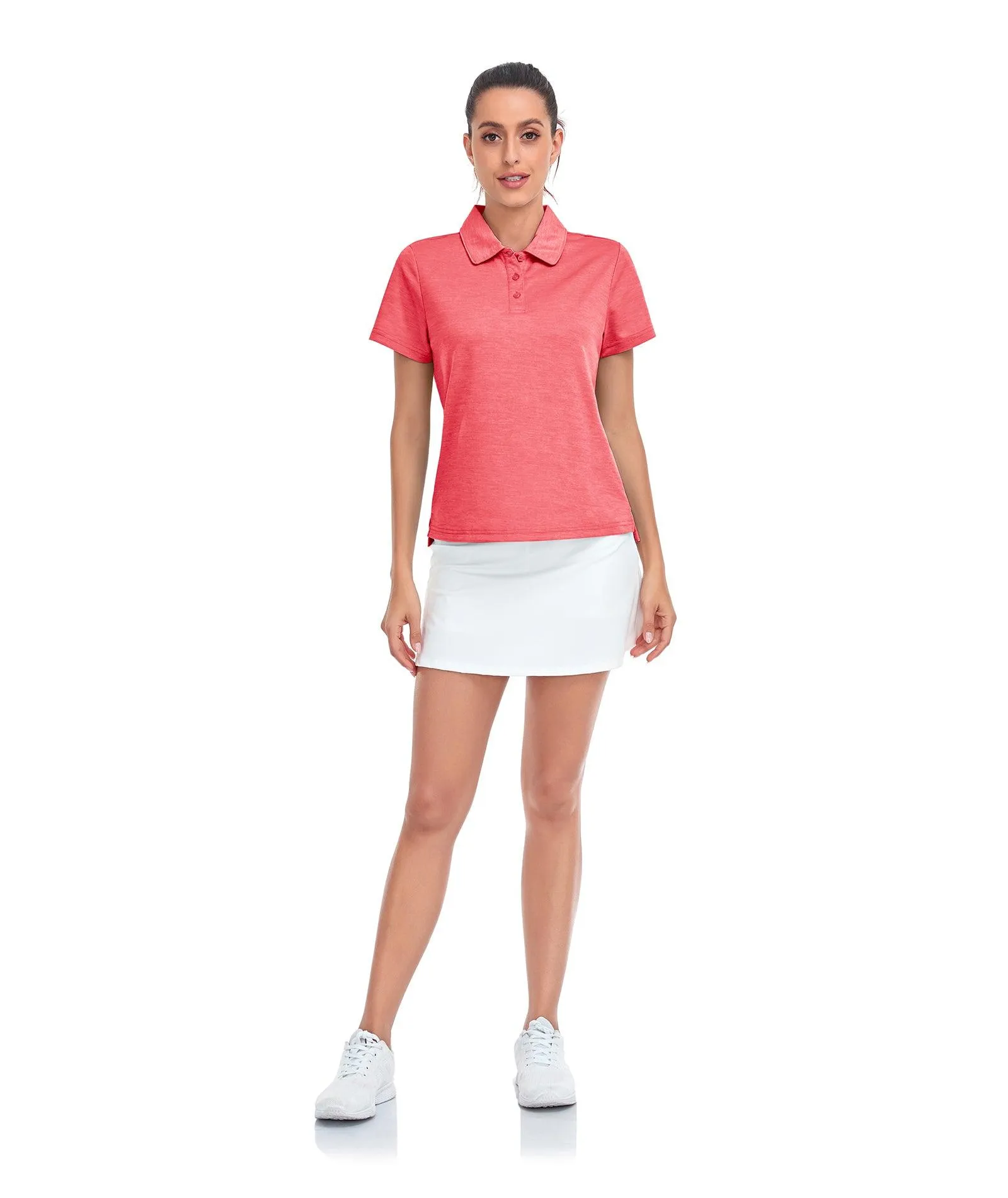 Women's Slim Fit Quick-Dry Athletic Polo Shirt-ZPK008250