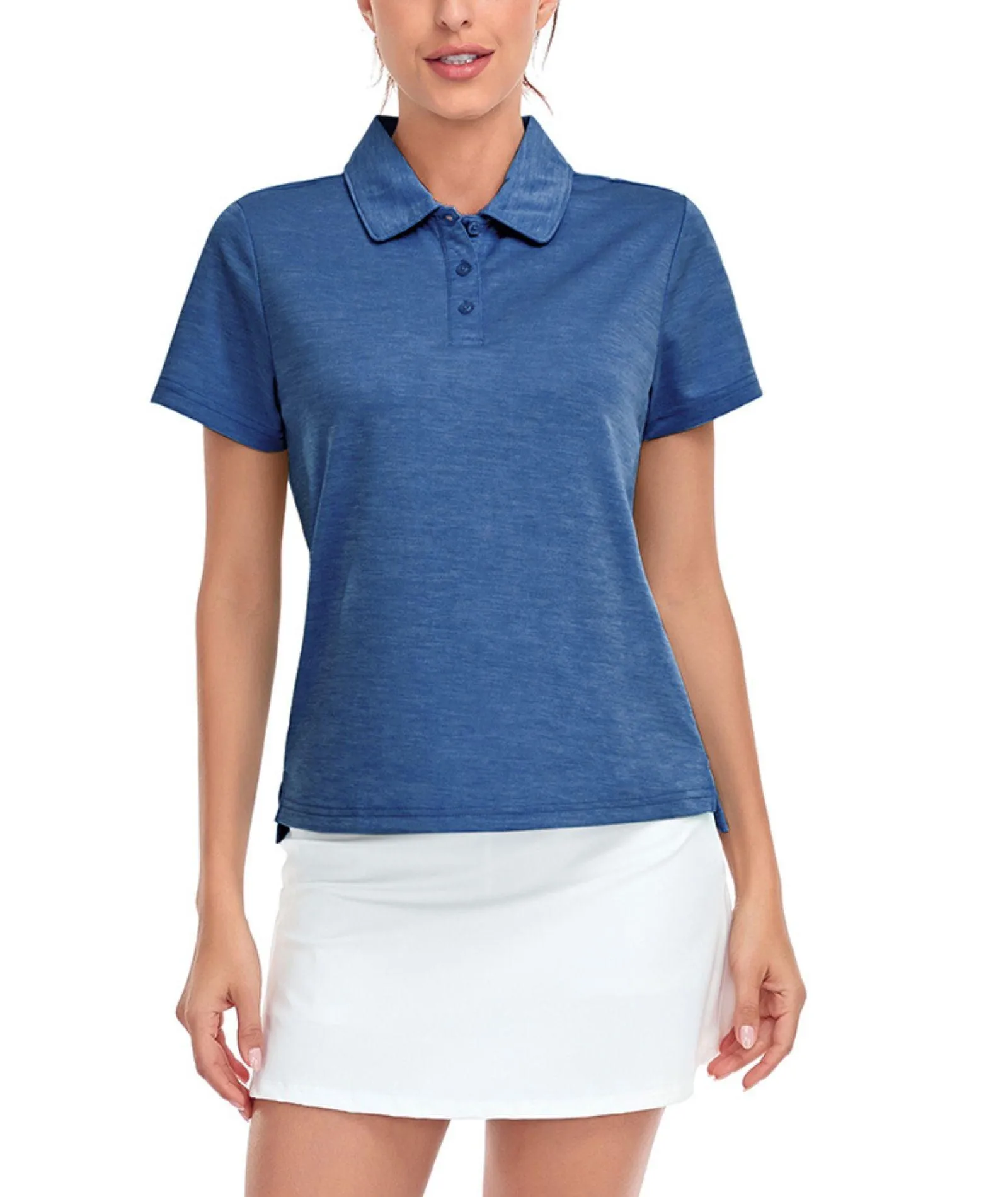 Women's Slim Fit Quick-Dry Athletic Polo Shirt-ZPK008250