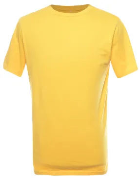 Yellow Plain T-shirt - M